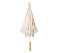 Ejoyous Ombrello in Pizzo, Ricamo in Pizzo da Sposa Vintage Ombrello da Sposa Ombrello da Sposa Parasole Ombrello a Mano da Donna per la Decorazione Puntelli per Foto della Sposa Costume (Beige)