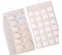 Ejoyous Organizer per Reggiseni da Appendere, Organizer per Biancheria Intima in Tessuto Oxford, Design Tascabile Traspirante a Doppia Faccia di Grande capacità per Armadi, Calzini, Reggiseni,