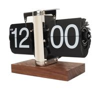 Ejoyous Orologio a Flip Down Orologio Digitale retrò Automatico Orologio Digitale a Batteria Orologio Meccanico Moderno Decorazione per Soggiorno e Ufficio (Acciaio inossidabile)