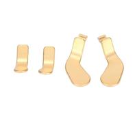 Ejoyous Paddle Controller 4 Pezzi, Parti di Ricambio in Acciaio Inossidabile con Blocchi per Grilletto per Controller One Serie 2, Ideali per i Giocatori (GOLD)