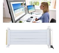 Ejoyous PCIe 4.0 Riser Cavo 90 Gradi, PCIe 4.0 X16 Scheda Estensione Flessibile Flessibile Ad Alta velocità, 30AWG Schermato EMI, Maniche a Cavo TPE, Riser PCIe 4.0 Compatibile (40 cm)