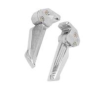 Ejoyous PEG del Piede Motociclistico Universale 1 Coppia in Lega di Disegno Telescopico Automatico in Alluminio Footre di Design Telescopico con Olio Anti-Slitta