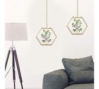 Ejoyous Pianto di Vetro Esagonale Geometrico Picture Secca per Pianta di Fiori Secchi Porta del Display 4,1 X 4,7 Pollici, di qualità Premium Realizzata con Rame Robusto, Multi-room in Vetro Ispessito