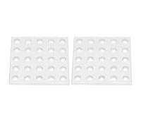 Ejoyous Piastra per Pannello Griglia in Alluminio 2 Pezzi Pannello in Rete 5 X 5 Fori 40 X 40 Mm con Fori da 4 Mm su Griglia da 8 Spessore 2, per Montaggio di Parti Industriali Piccole Costruzioni e