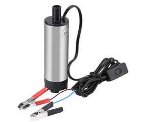 Ejoyous Pompa sommergibile 51 mm, Pompa acqua DC 12 V Autoadescante, Pompa sommergibile in Acciaio Inox 30 L/Min Pompa di Trasferimento Carburante per Auto, Caravana, Barca