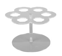 Ejoyous Portabottiglie per Aromi, Supporto in Acrilico con Supporto in Metallo, per Provette a 6 Fori per l'organizzazione Domestica e l'uso in