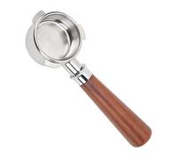 Ejoyous Portafilter Senza Fondo da 54 Mm, Portafilter Nudo Portatile in Acciaio Inossidabile per la Macchina da caffè a 8 Serie, Non Include il Cestino del Filtro (Tipo A1 ramo rosso)