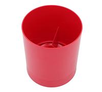 Ejoyous Portautensili da girevole a 360°, porta utensili da organizer per piano di lavoro, supporto per utensili da forchetta, cucchiaio (rosso)