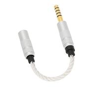 Ejoyous Prestazioni Professionali, Nucleo di Rame Placcato in Argento, Filo TPE Trasparente, Cavo Adattatore Femmina da 4,4 Mm a 3,5 Mm per NW-ZX507 NW-WM1A NW-WM1Z, Compatibile con DAP,