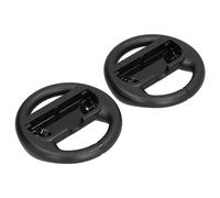 Ejoyous Racing Game Steering Wheel, 2 Pack (BLACK) | Costruzione in plastica ABS, impugnatura ergonomica, cuscinetto in gomma morbida, design portatile, per giochi di corse di