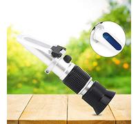 Ejoyous Rifrattometro Misuratore Brix Portatile in Alluminio da 0 a 90 Intervallo di Test dello Zucchero da 32 a 86 Fahrenheit ATC 0,1 Precisione per Analisi di Succhi di Frutta, Sciroppi, Vino,