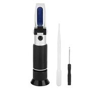 Ejoyous Rifrattometro Misuratore di Zucchero con Corpo in Alluminio e Misuratore Brix ATC da 50 a 86F da 0 a 20 per Test di Bevande con Sciroppi di Succhi Uso Cucina Domestica