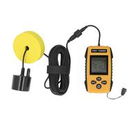 Ejoyous Rilevatore Ad Ultrasuoni, Ecoscandaglio Portatile in ABS con Sensore Sonar da 200 KHz, Display LCD di profondità e Pesci, Portata di 100 M, Raggio di 45 Gradi, per la Pesca Ghiaccio Offshore