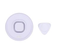 Ejoyous Rilevatore di Perdite d'acqua Intelligente, Sensore d'acqua ABS 3.0 con Allarme da 100 DB, Avvisi APP, Rilevamento di 1 Secondo per nel Seminterrato del Bagno, per Utenti Gateway (WHITE)