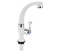 Ejoyous Rubinetto di Rubinetto del Rubinetto per Lavabo con 1/4 Rivoluzione e Connessione G1/2 da ABS Chrom (Ruota di pesce)