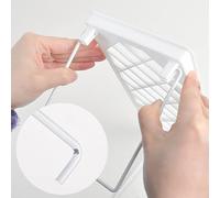 Ejoyous Scaffale per Dormitorio, Scaffale Pieghevole da Tavolo in PP e Metallo, per Libri Cavo con Struttura Stabile per l'organizzazione della Scrivania del Bagno dell'ufficio del Dormitorio