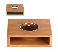 Ejoyous Scalda Teiera, Scalda Teiera in bambù Scaldavivande con Base in Legno di bambù Accogliente Aspetto Semplice per la Cucina del Soggiorno della Camera da Letto Dell'ufficio