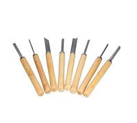 Ejoyous Scalpelli per Legno da 8 Pezzi Set di Scalpelli per Lavorazione del Legno in Acciaio Ad Alta velocità Manico in Duro da 14,2 Pollici HRC da 58 a 62 Bordo da 136,4 a 143,6 F per Principianti