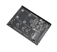 Ejoyous Scheda Adattatore PCB con Custodia SSD M.2 NGFF MSATA Convertitore da 6 Gbps per unità M.2 Key B e MSATA Adatto per Alloggiamento da ,5 Pollici per Aggiornamento PC Portatile