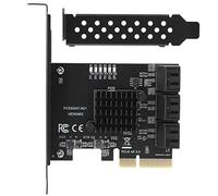 Ejoyous Scheda di Espansione PCIe a 6 Porte 6G con Chip ASM1166 Display LED Plug Play per NAS