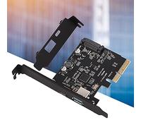 Ejoyous Scheda di Espansione USB 3.1 Scheda di Espansione Desktop PCIe con Chip ASM3142 di Tipo C e Tipo A da 10 Gbps 15 Pin Hot Plug per PC Desktop