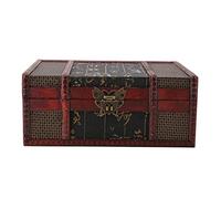 Ejoyous Scrigno del Tesoro in Legno con Serratura, Piccolo Scrigno del Tesoro Vintage Valigia Scrigno Scatola Decorativa in Legno con Coperchio Mini Scrigno del Tesoro (Stile