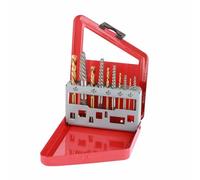 Ejoyous Set di Estrattori per Punte da Trapano da 10 Pezzi, Punte da Trapano per Mano Sinistra in Acciaio Legato per la Rimozione di Bulloni Danneggiati, Custodia in Metallo Compatta per un Facile