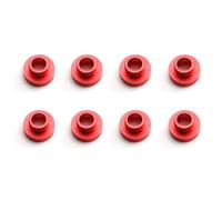Ejoyous Set di Guarnizioni Distanziali per Rondelle Servo 8 Pezzi M3, Lega di Alluminio, Riduce le Vibrazioni, Migliora la Dissipazione del Calore, Adatto per Auto e Barche (rosso)