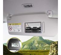 Ejoyous Specchio Cosmetico per Auto, Acciaio Inossidabile, Specchio per Trucco Automatico, Universale per Conducenti e Passeggeri (SILVER)