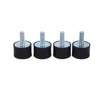 Ejoyous Supporti Antivibrazioni in Gomma, Set di 4 Piedini Cilindrici M8, 30 x 20 mm, con Bobina per Montaggio