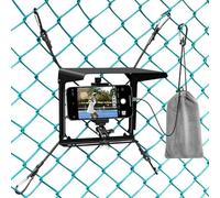 Ejoyous Supporto per Recinzione per Cellulare, Doppio di Chiusura, Portata 2 a 5 Kg, con Protezione Solare Pieghevole per Baseball, Calcio, Rugby, Fotocamera Start