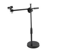 Ejoyous Supporto per Telefono da Scrivania, Staffa Regolabile a 360 | Base in Metallo, Clip per Dispositivi da 5,3 a 10 Cm, Streaming Live, Video Didattici, Attacco da un Quarto di Pollice,
