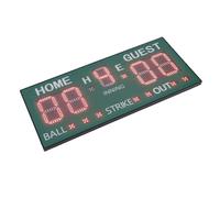 Ejoyous Tabellone Segnapunti Elettronico per Baseball, Tabellone Segnapunti Digitale per Softball in Lega di Alluminio ABS con Telecomando, LED a 5 Cifre, 5 Livelli di luminosità, visibilità di 150