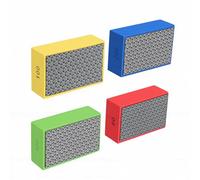 Ejoyous Tamponi Diamantati per Lucidatura a Mano, Blocchi per Levigatura a Mano con Supporto in Spugna, 4 Pezzi Grana 60 100 200 400, Lucidatura a Secco e Ad Umido per Vetro, Legno, Ceramica, Marmo,