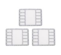 Ejoyous Tappetino per Creazione di Gioielli con Perline, Materiale in Feltro, Vassoio per Perline da 3 Pezzi con Scala di Misurazione per Braccialetti Fai da Te e Progetti Artigianali (Sentito)