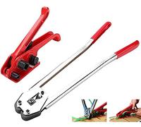 Ejoyous Tendireggia Manuale, Strumento per Fascette con Sigillante, Set Imballaggio per Nastri in Plastica Pet/PP