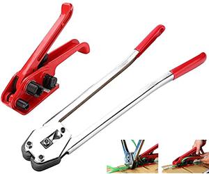 Ejoyous Tendireggia Manuale, Strumento per Fascette con Sigillante, Set Imballaggio per Nastri in Plastica Pet/PP