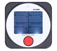 Ejoyous Termometro per Barbecue, Termometro per Alimenti Bluetooth ABS 572°F Retroilluminazione LCD 2S Allarme Luminoso di Risposta per Grigliare Fumare Picnic Cucinare all'aperto