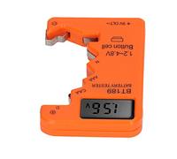 Ejoyous Tester Batteria, Tester Digitale del Livello di capacità della Batteria con Display LCD per Batterie C AA AAA D N 9 V e 1,5 V (ORANGE)