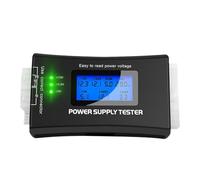 Ejoyous Tester di Potenza ATX Portatile, Custodia in Plastica, Display LCD per Test Completi dell'alimentazione con Allarme per i Tecnici