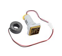 Ejoyous Tester di Tensione Digitale a LED, Indicatore del Misuratore di Corrente con Ampio Intervallo di Misurazione 0-100A, Installazione Facile, Display Trasparente, Adatto per Varie Applicazioni