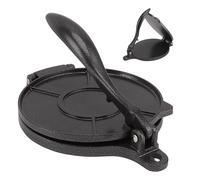 Ejoyous Tortilla Press, Taco Press Tortilla Pressa in Alluminio Pasta Pressa Pasto per la Tortilla per la Preparazione di Cappelle per Pizza (16 cm Nero)