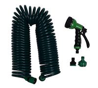 Ejoyous Tubo Da Giardino Flessibile 15M, Irrigatore A Spirale Con 7 Modalità, Materiale EVA Verde, Con Irrigatore E Accessori, Per Irrigazione Del Giardino E Lavaggio Auto