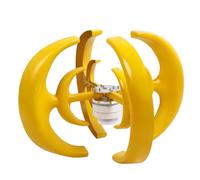 Ejoyous Turbina Eolica, Generatore Eolico in Acciaio Legato e Plastica 1200W Rotore Esterno a 4 Pale, Avviamento 2m/s 12m/s Nominale, Ruota da 0,9m per Uso Ibrido di Potenza Ibrida per Cabina Barca