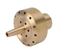 Ejoyous Ugello per Fontana in Ottone, Testina di Spruzzo d'acqua Resistente con Connessione Filettata Interna, Crea Spruzzo Parabolico a 3 Strati per Laghetto da Giardino e Fontane del Parco (G1/2