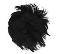 Ejoyous Uomini Topper per Capelli Uomo Corto Toupee Parrucca Topper per Uomini con Capelli Sintetici Ad Alta Temperatura per le Feste di Halloween Cosplay Quotidiano Vita