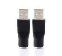 Ejoyous USB a PS/2, Dimensioni Compatte, Adattatore Facile da Trasportare, Plug per Tastiera e Mouse, Supporta lo Swapping a Caldo, Prende Alimentazione Dalla Porta PS/2, Compatibile con la Porta