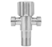Ejoyous Valvola a Squadra G1/2 Pollice 1 Ingresso 2 Uscite, Acciaio Inox