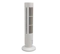Ejoyous Ventilatore a Torre, Ventilatore Portatile USB, da Tavolo Senza Pale Silenzioso, ABS Compatto 2 velocità Base Piccola con Design per Casa Camera da Letto Scrivania (WHITE)