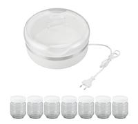 Ejoyous Yogurtiera, Macchina per Yogurt a Temperatura Costante con 7 Vasetti Ad Alta capacità con Coperchio a Vite (Spina europea 220 V)